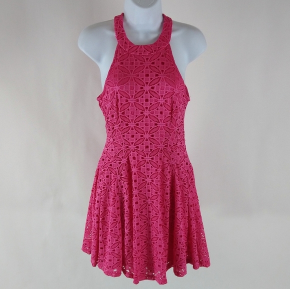 Bebop pink lace overlay skaters dress - Picture 4 of 7